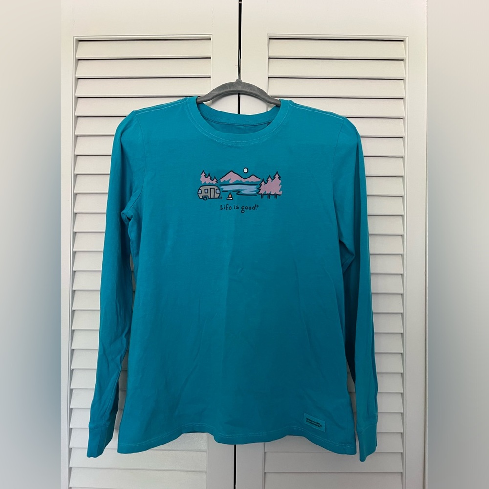 Life Is Good Camping Tee